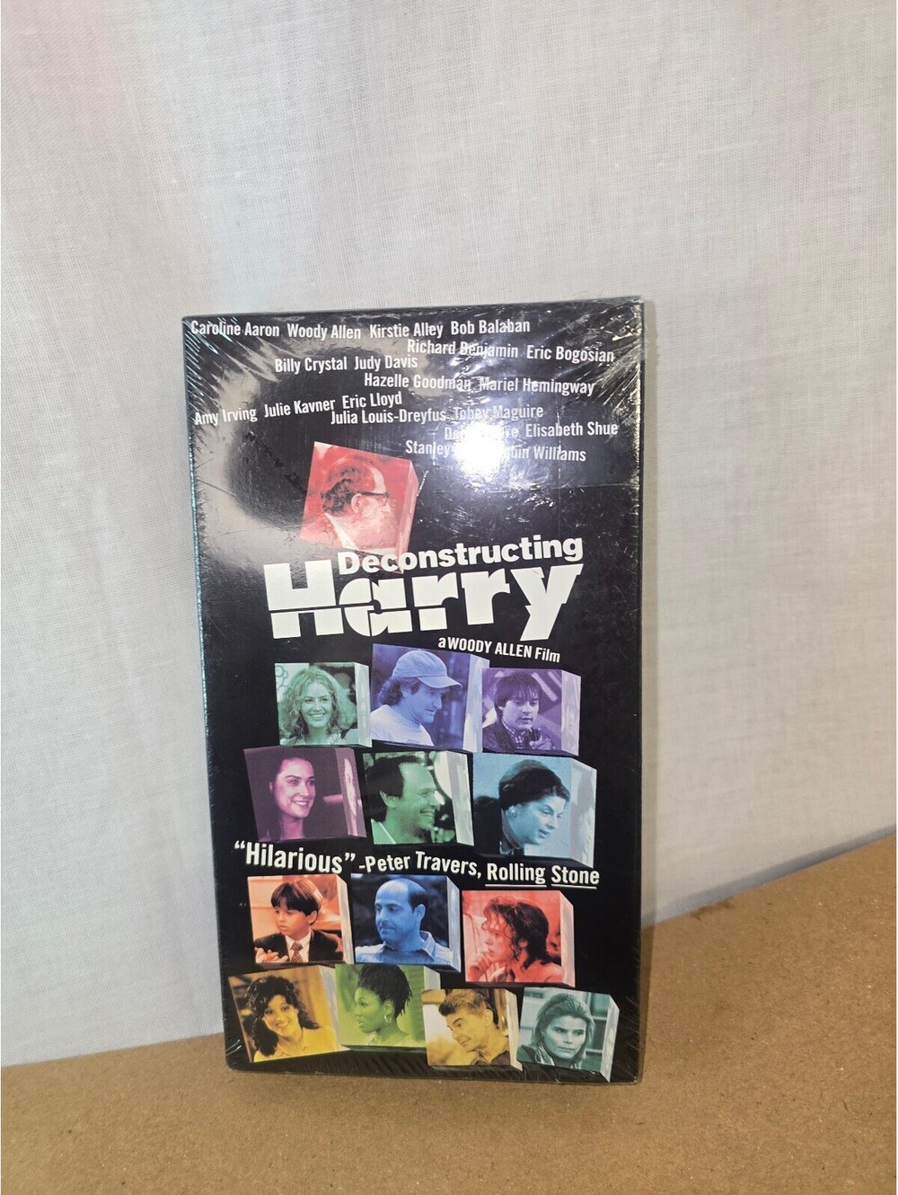 Deconstructing Harry VHS Woody Allen Robin Williams Comedy Shrink Wrap Torn